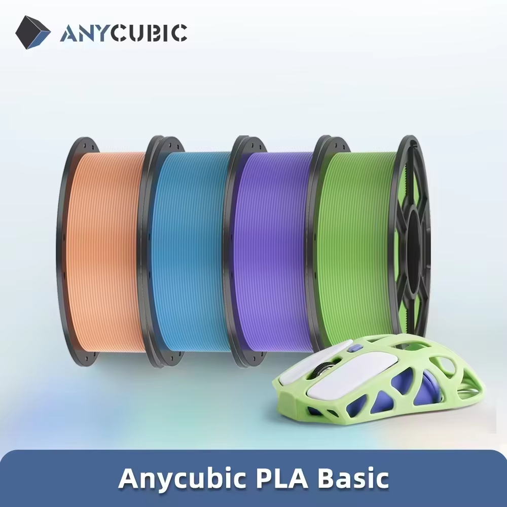 ANYCUBIC Нить для 3D-принтера PLA Многоцветный 1,75 мм Экологичный пластиковый резиновый материал для 3D-принтера FDM K3 Combo S1C