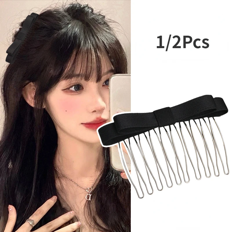 Black Bow Hair Kamt Blanco Basis Gouden Haarklauwen Haarspelden Voor Sieraden Maken Diy Bruiloft Haarcomponenten Styling Accessoires Roze