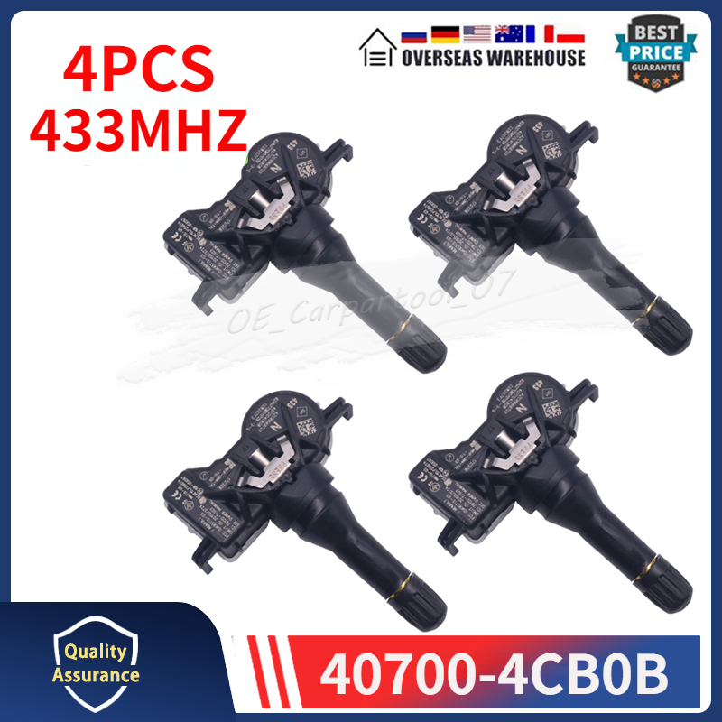 40700-4CB0B 407704CB1B Tire Pressure Monitor Sensor For Nissan Armada Leaf Qashqai Lada Renault Megane Infiniti Qx50 433Mhz TPMS