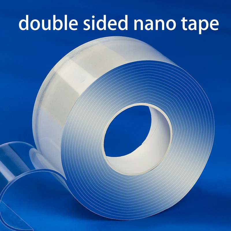 Double Sided Nano Tape Transparent Reusable Waterproof Adhesive Strong Tapes Cleanable Kitchen Bathroom Supplie