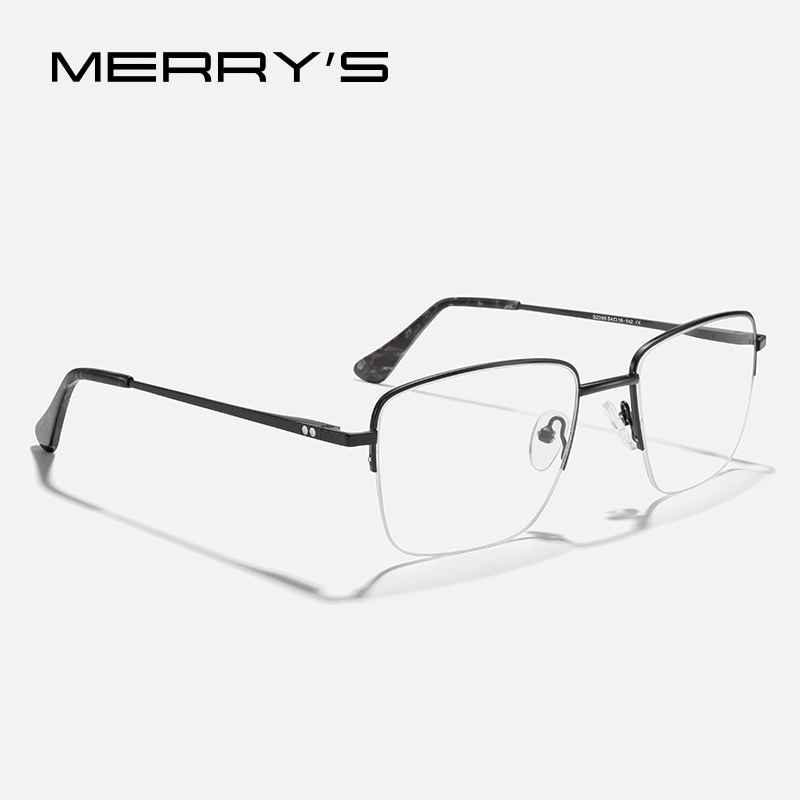 Мужские очки MERRYS из титанового сплава с квадратной оправой, S2366