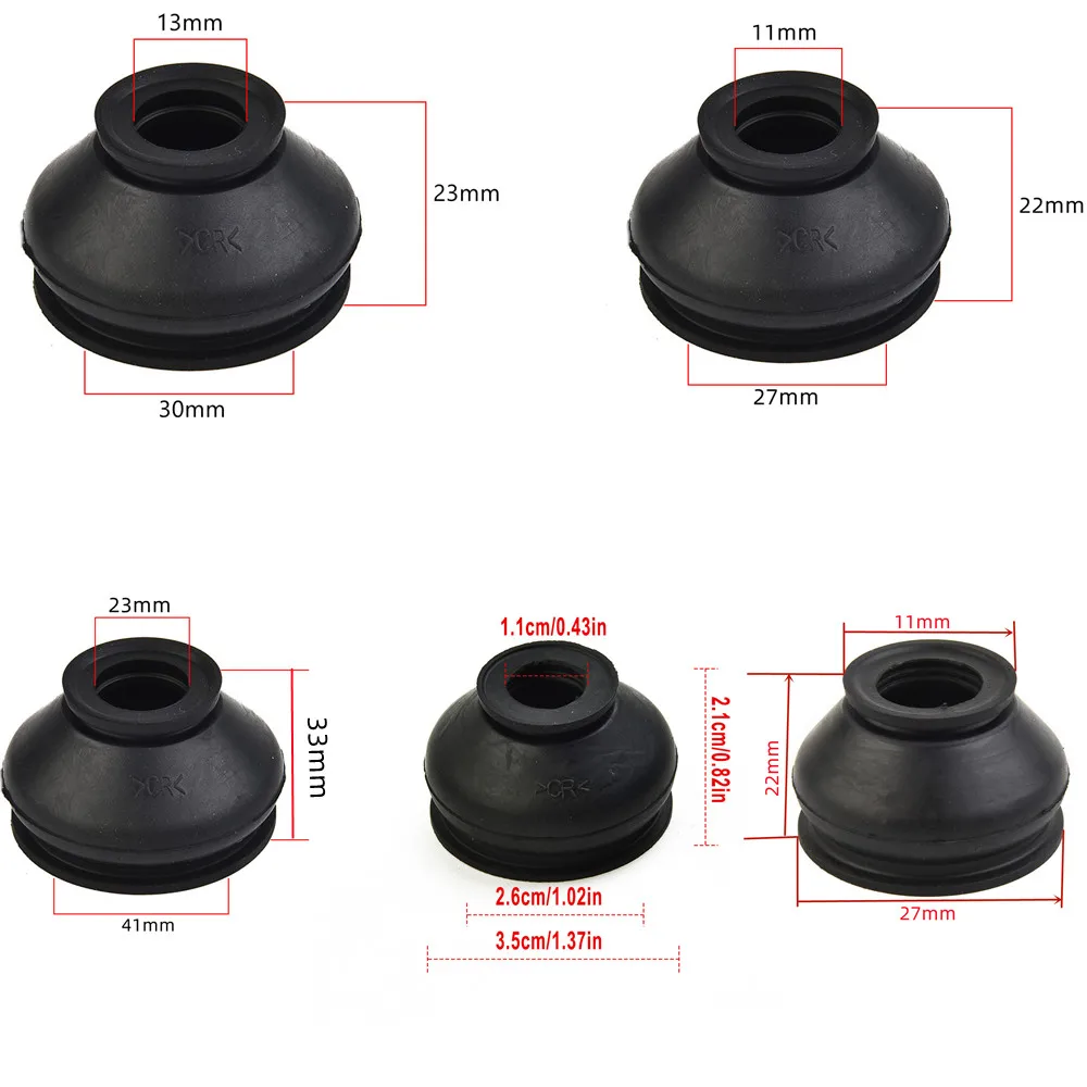 ​ 6/2szt Premium Rubber 13 30 23/11 27 21 Końcówki drążków kierowniczych i osłony przegubów kulowych Uniwersalne osłony przegubów kulowych Osłony przeciwpyłowe