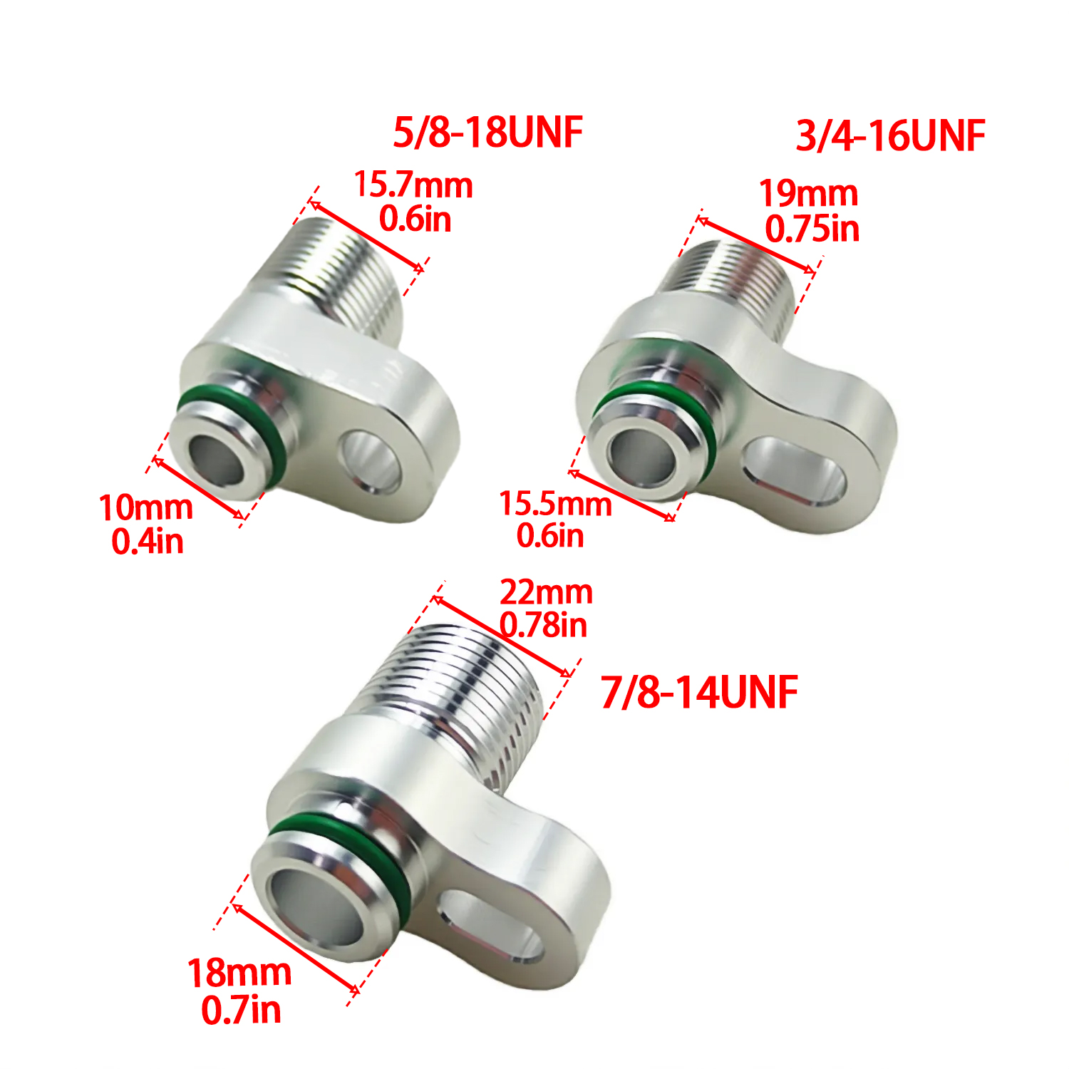 1 Stück (3/8 1/2 5/8) Kompressorschnittstelle R134a-Konverter, R134a auf ODER Typ 3/8 1/2 5/8 R134A Kompressor-Konvertierungsstecker