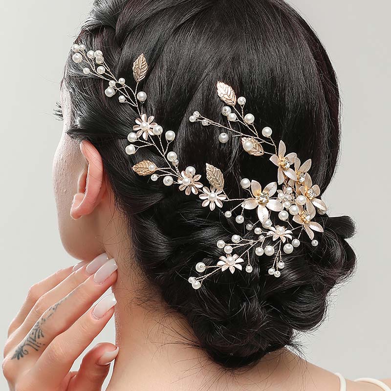 Nouveaux accessoires de cheveux de mariage, ceinture de cheveux en perles de cristal, bandeau de mariée, ornement de cheveux, bijoux de coiffure de mariée, bandeau