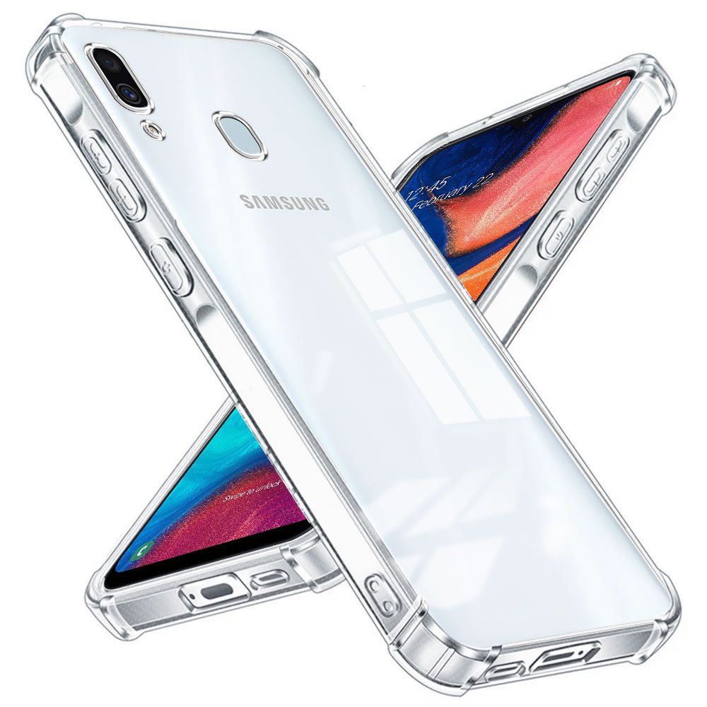 Custodia airbag trasparente antiurto per Samsung A10 A20 A30 A40 A50 A70 A30S A50S A70S - Cover protettiva anti-goccia in silicone morbido