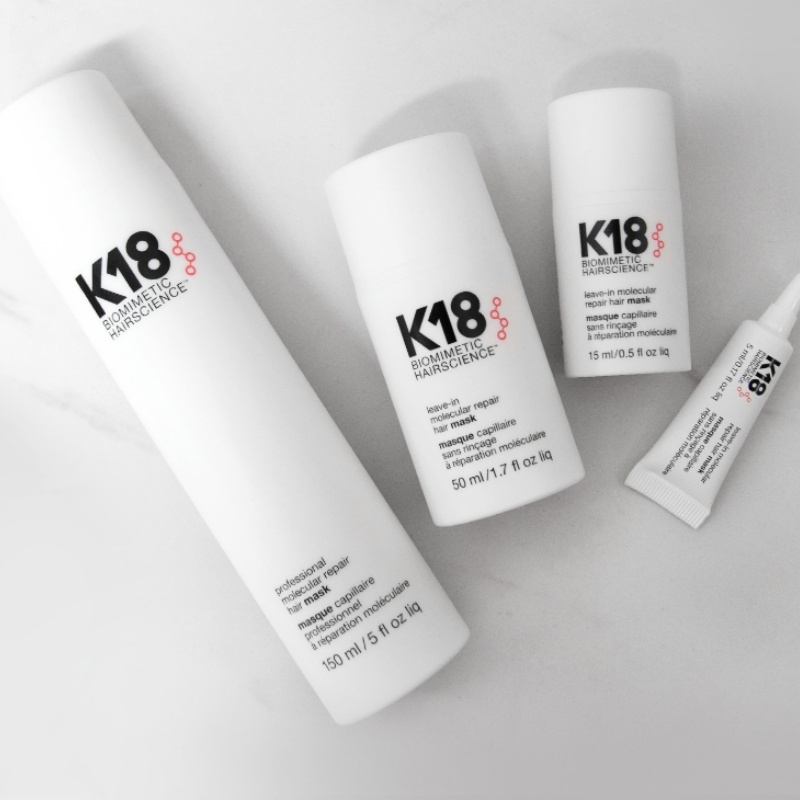 50ml K18 Bezszamponowa Molekularna Kertańska Maska Naprawcza do Włosów Zmiękczająca i Regenerująca Zniszczone Włosy Głębokie Terapia Keratynowa do Włosów i Skóry Głowy