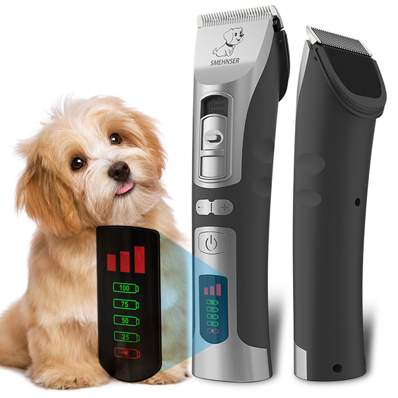 High Power Smart Dog Clippers Grooming Trimmer Pet Haircut Machine voor honden Grooming Cutter Oplaadbaar afneembaar mes