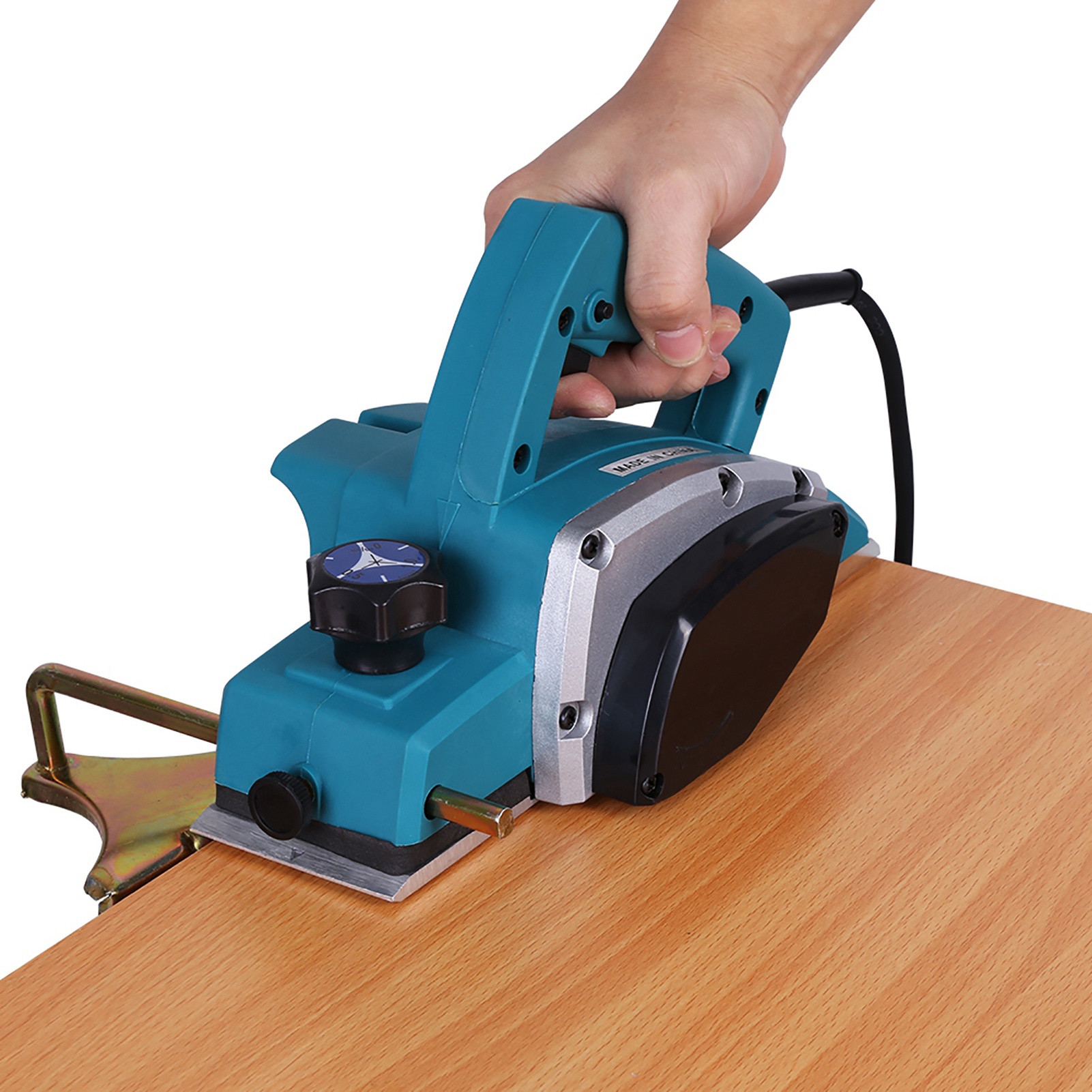 Cepilladora de madera eléctrica portátil, herramienta eléctrica de mano para carpintería, muebles para el hogar, cepillo de madera, herramienta de carpintería, cepilladora de mano