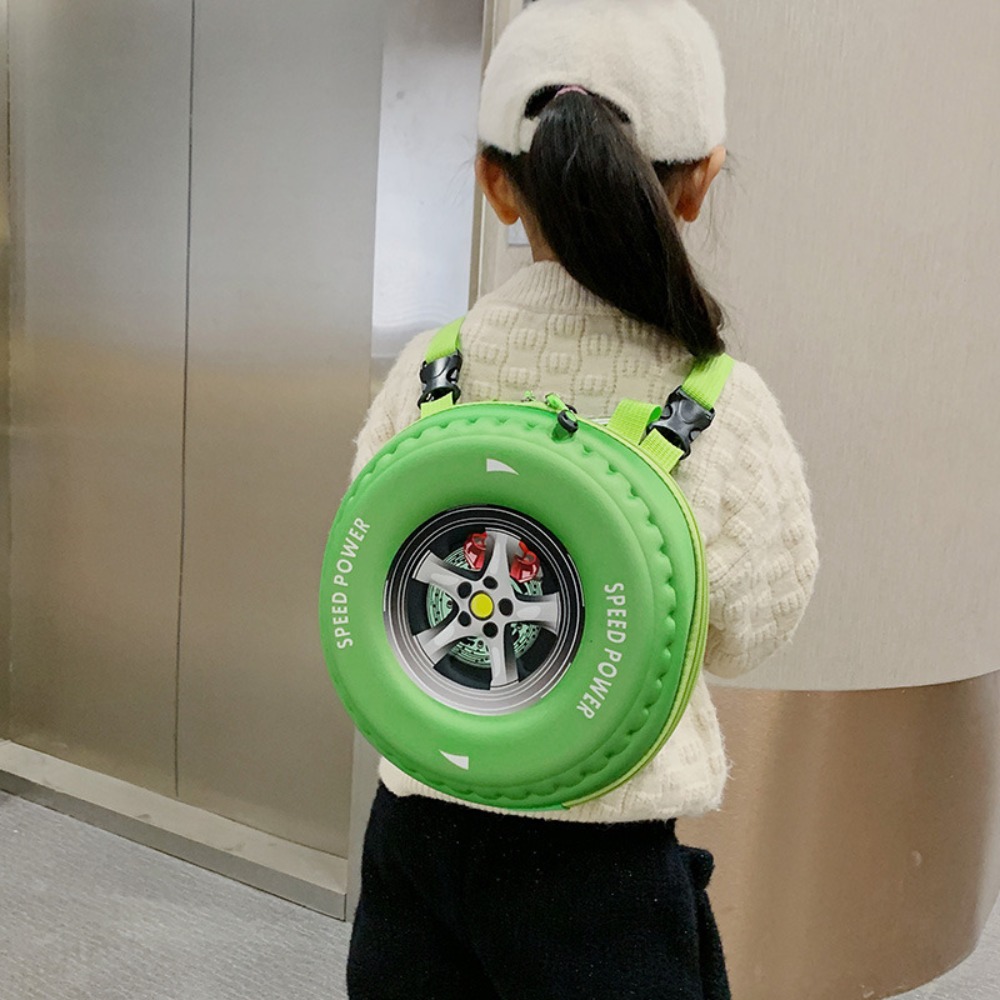 Neue Bunte Reifen Geformt kinder Schul 3D Cartoon Rucksack Große Kapazität Kindergarten Schulter Tasche Kind Rucksack