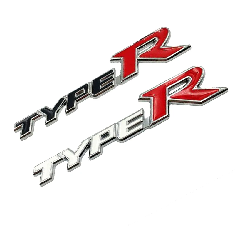 Adesivo per auto in metallo 3D Distintivo automatico Emblema Tipo R Logo Decal per Honda CIVIC FD2 FD FA 5 Mugen TypeR Accessori per lo styling dell'auto da corsa