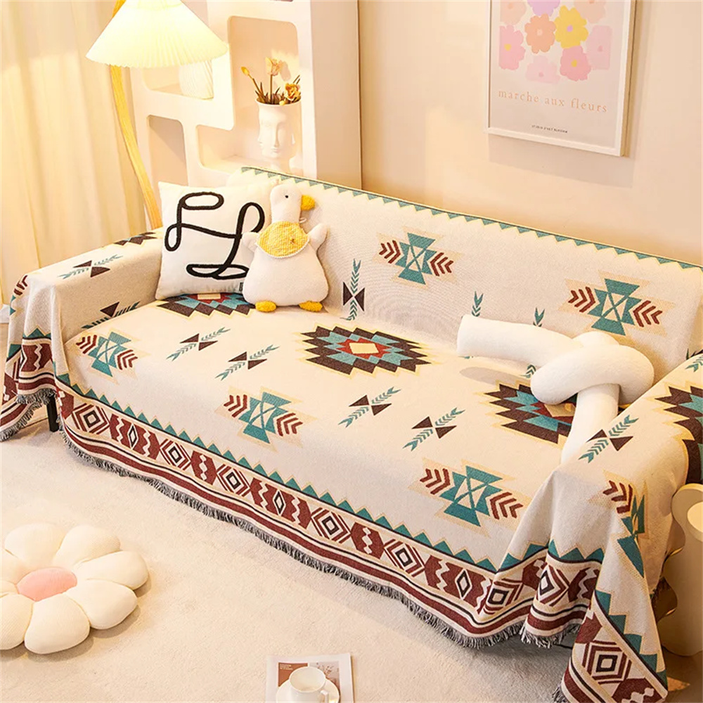 Moderne Boheemse stijl bankkussen handdoekenset zomer meubelen dagelijkse decoratie geschikt voor dubbele bank of bed