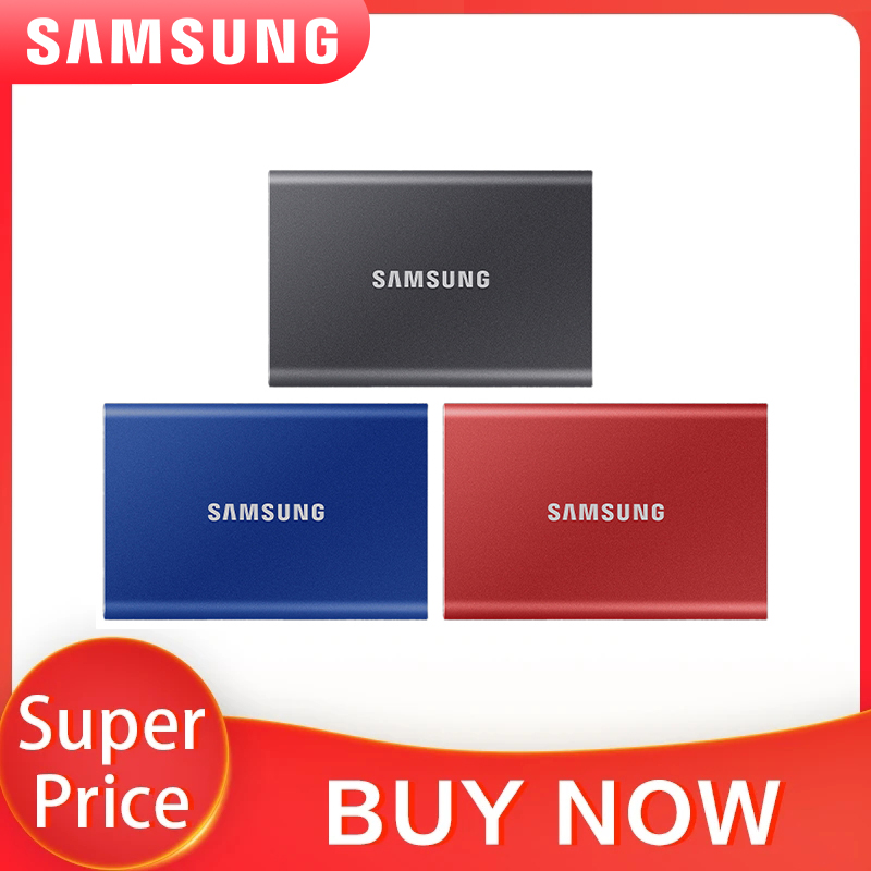 Samsung T7 Draagbare SSD 1TB 2TB Externe Schijf Harde Schijf Solid State Disk USB 3.2 Gen 2 Compatibele SSD Voor Laptop Desktop PC