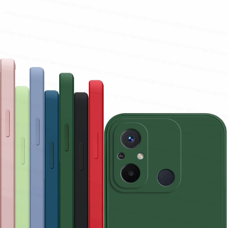 Für Xiaomi Redmi 12C Fall Xiaomi Redmi 9C 10C 12C Abdeckung Funda Original TPU Stoßfest Flüssige Silizium Schutz Telefon Zurück abdeckung