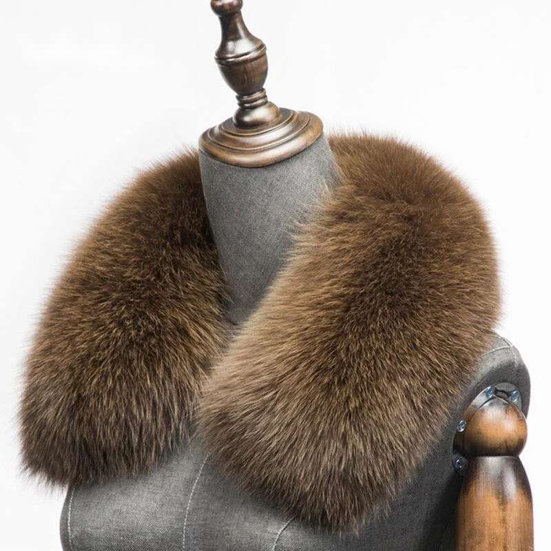 Inverno natural lenço de pele de raposa gola quadrada para homens cachecóis curtos pescoço quente grosso cachecóis real pele de raposa xale casaco masculino decorar
