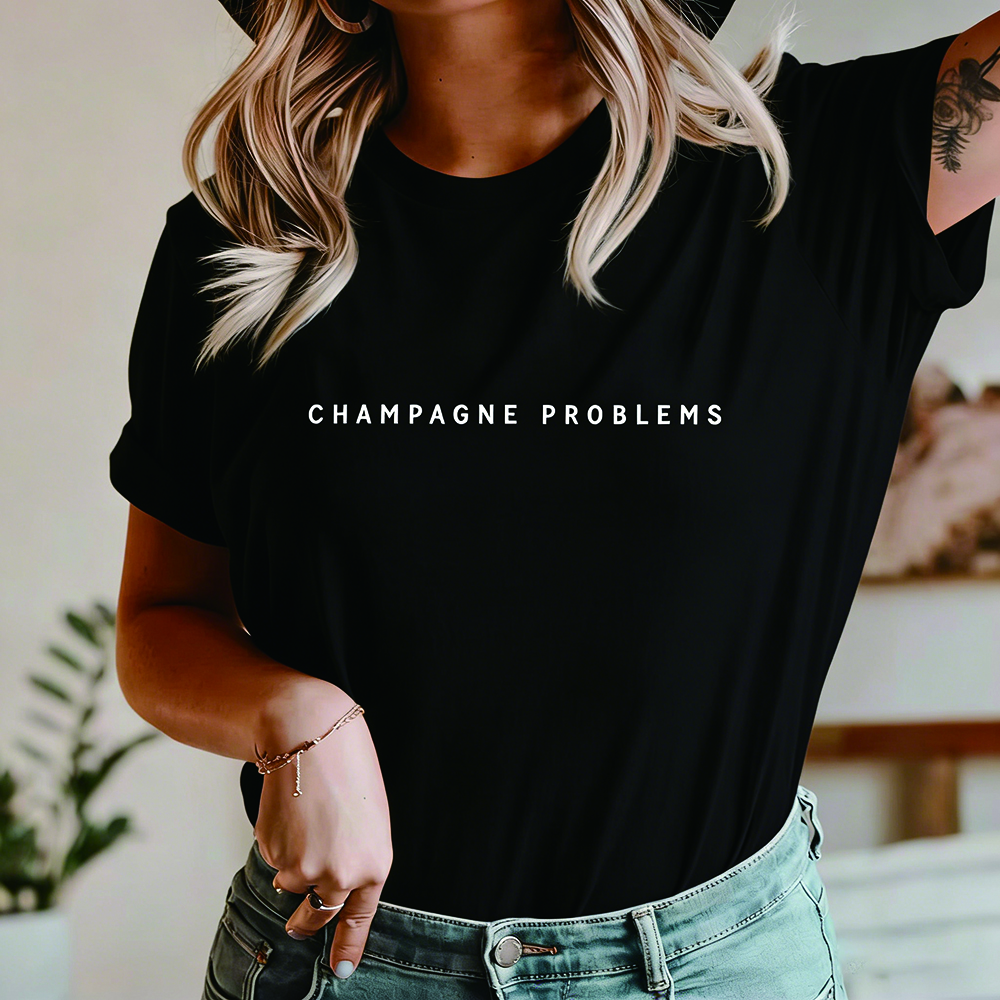 Problemy z szampanem T-shirt Harajuku Evermore koszulki muzyczne koszulki Y2k graficzne koszulki damskie Vintage koszule z krótkimi rękawami