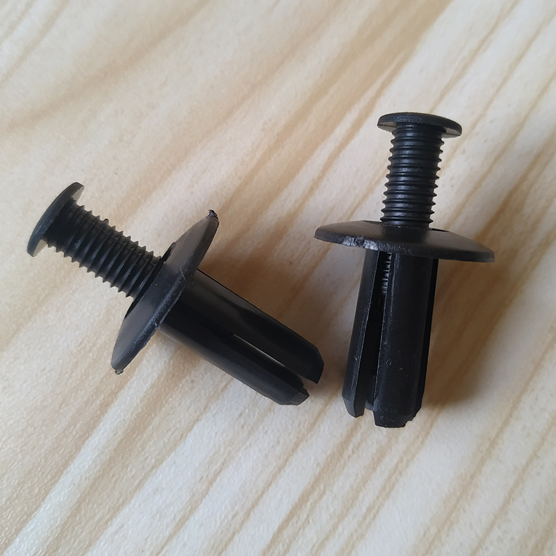 50 pièces 7mm trou universel Type poussoir retenue Nylon fixation automatique voiture toit garde-boue vis d'expansion Rivet Clips