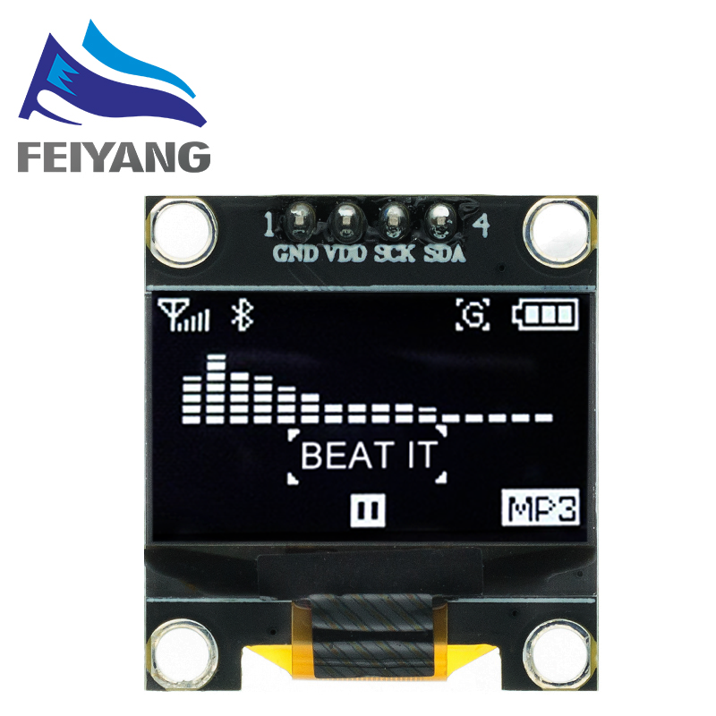 Módulo de pantalla OLED blanco serie oled IIC de 0,96 pulgadas 128X64 I2C SSD1306 12864 placa de pantalla LCD para Arduino