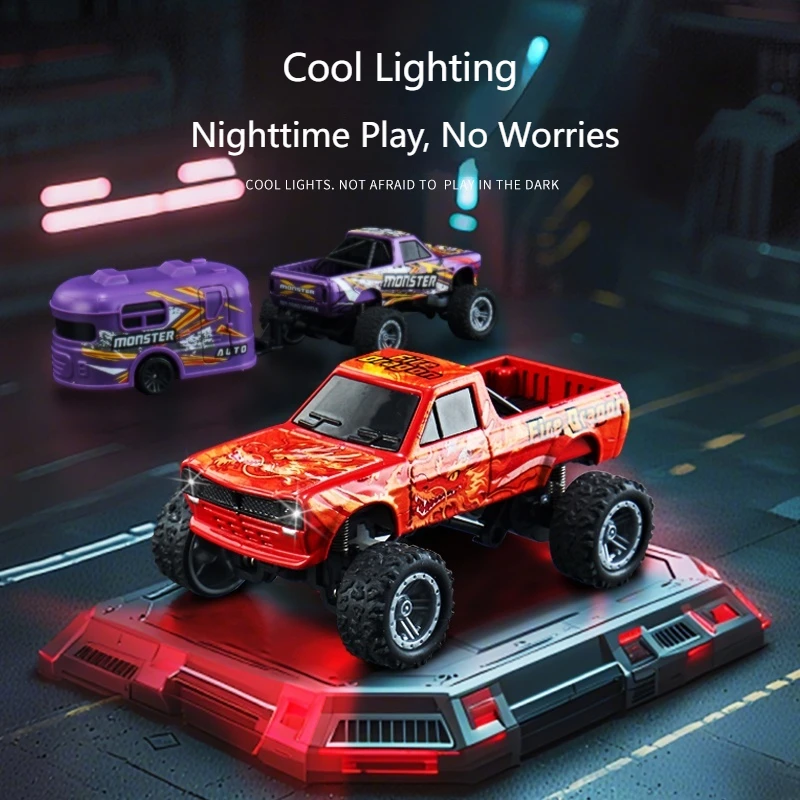 รถบังคับวิทยุขนาดเล็ก MINI Alloy 1/64 สะดวกต่อการพกพา ใช้งานได้ 60 นาที ของขวัญสำหรับเด็ก ของเล่นอิเล็กทรอนิกส์