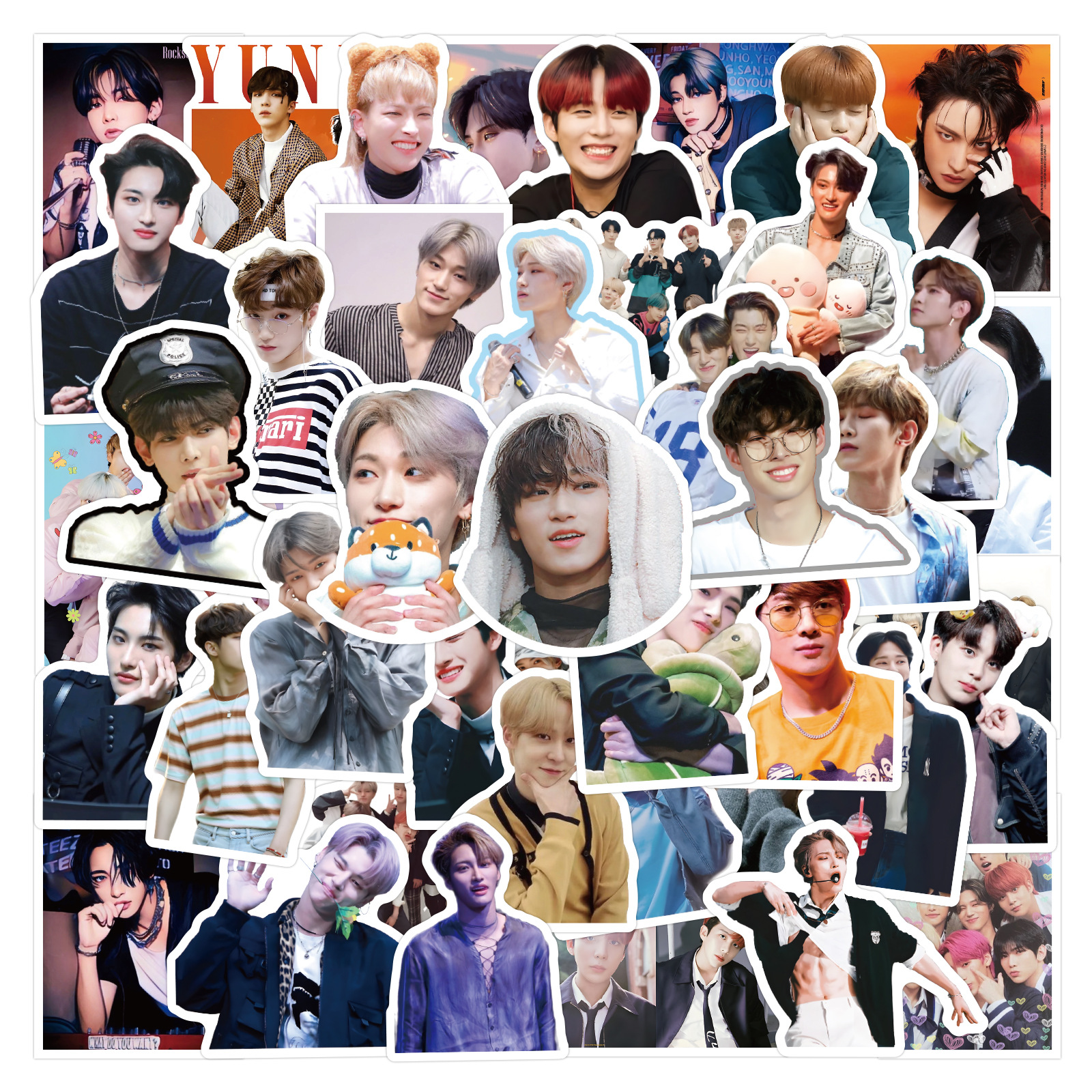 10/55/110PCS  ATEEZ Stickers Korean Boy Band Sticker Kids Toy DIY Luggage Laptop Phone Guitar Bike Skateboard Waterproof Decals