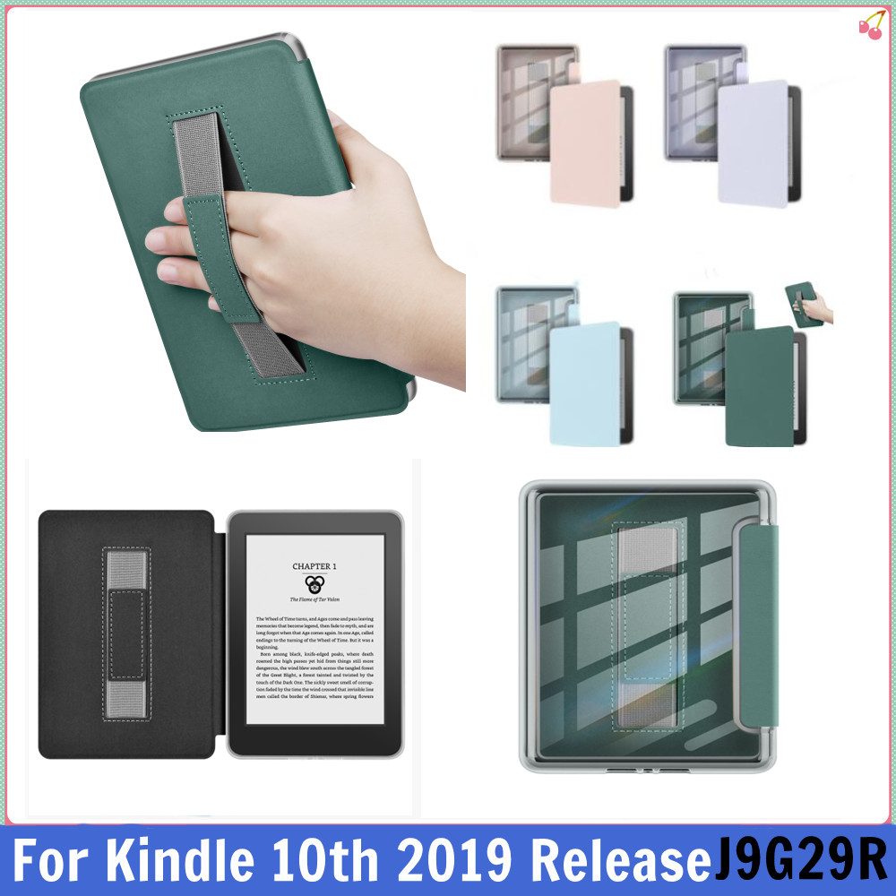 Parte trasera transparente acrílica para Kindle, funda de 10. a generación de 6 pulgadas con correa de mano, cinturón para Ebook, lanzamiento 2019, funda para dormir J9G29R