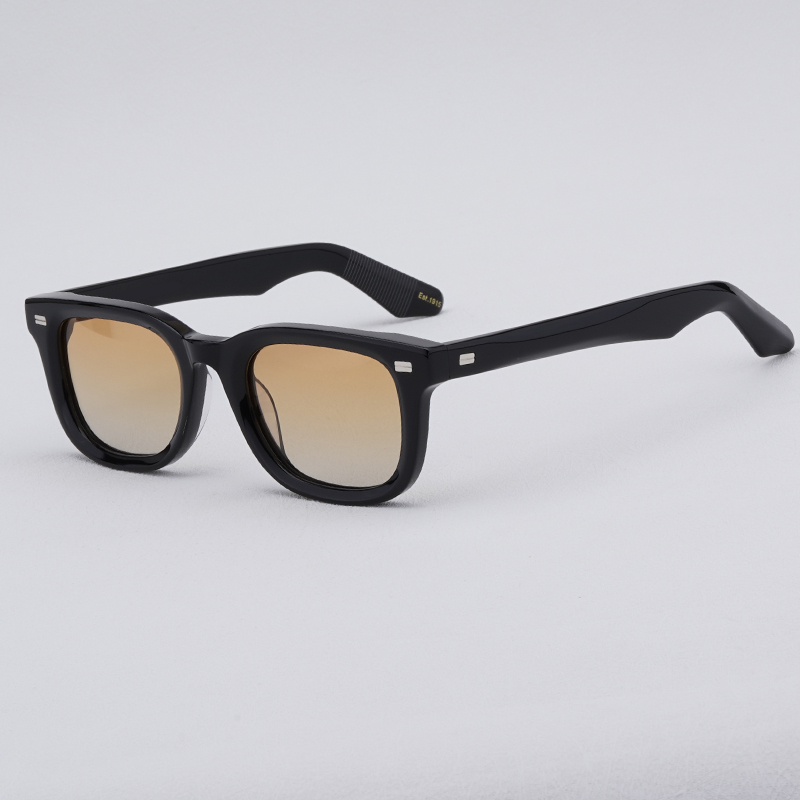 Hochwertige Johnny Depp polarisierte Sonnenbrille Männer Frauen Luxusmarke schwarze Sonnenbrille Vintage Acetat Rahmen Brille Klutz