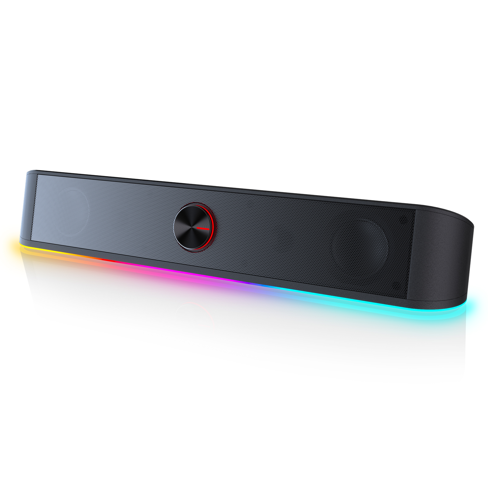 Redragon GS560 Adiemus RGB USB Desktop Soundbar, 2.0-kanałowy głośnik komputerowy z dynamiczną listwą oświetleniową Synchronizacja/dispaly audio i światła