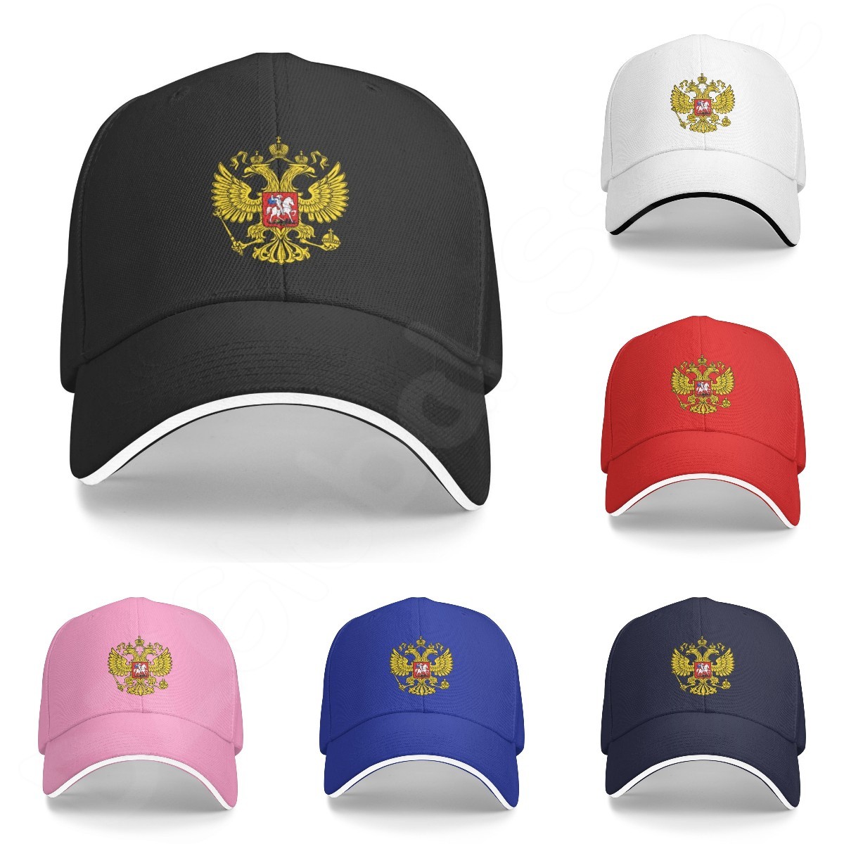 Бейсболки с гербом Российской Федерации, герб России, никелевая хлопковая уличная спортивная шапка с орлом, кепки-тракер