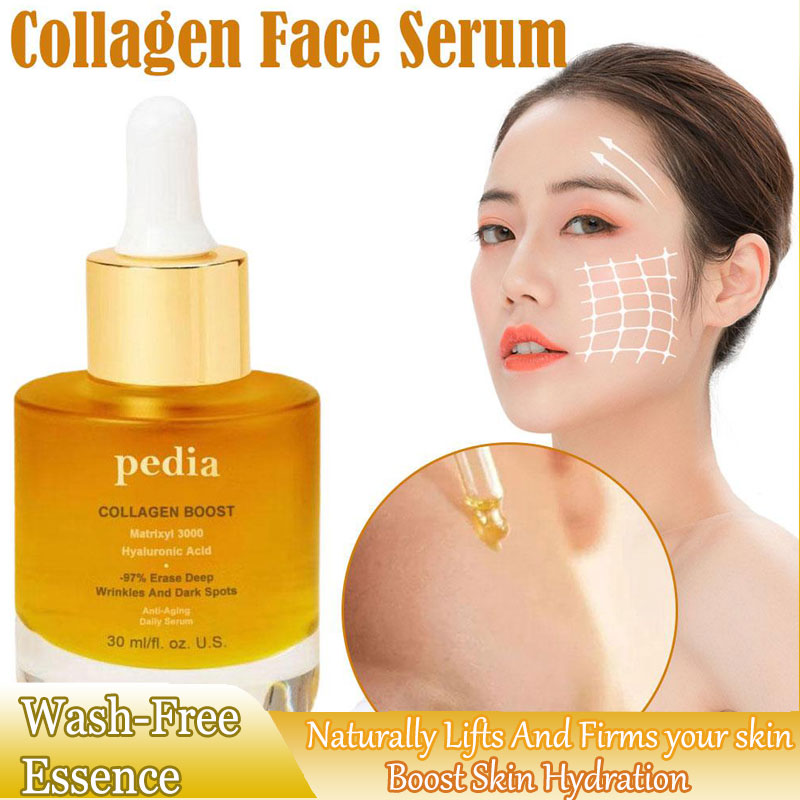 Serum do twarzy Bez mycia Esencja kolagenowa Głębokie nawilżenie Nawilżający Anti-aging Poprawia elastyczność skóry Do pielęgnacji skóry Balsam do twarzy