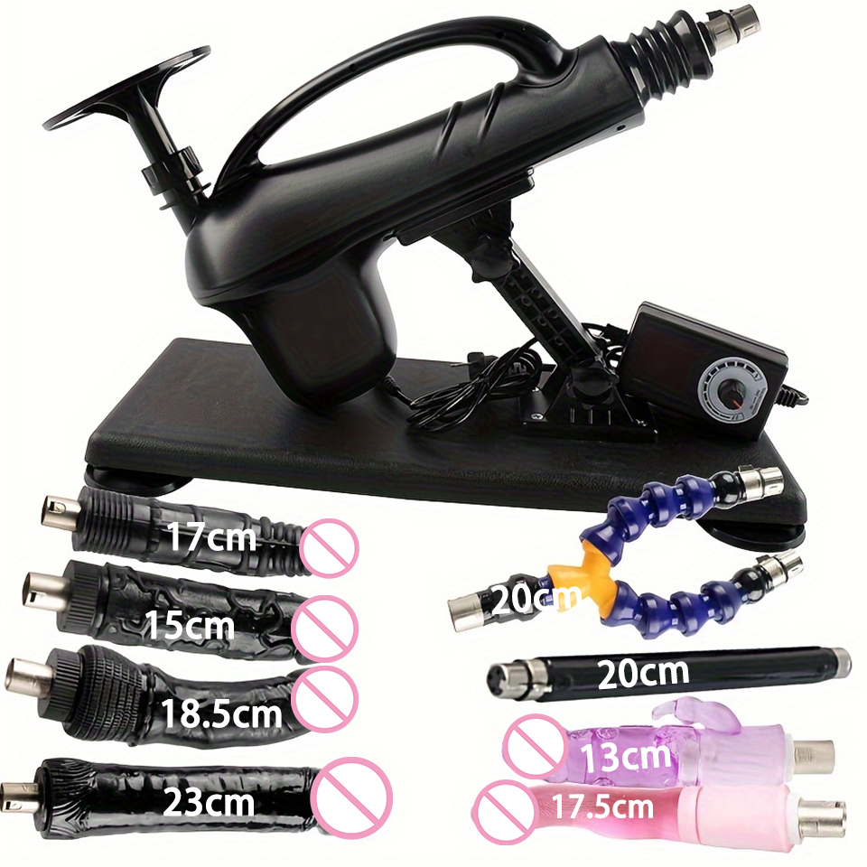 Máquina de Sexo Ajustável para Controle Feminino com Função de Vibração Aprimorada, Brinquedo Sexual Masculino para Masturbação e Bombeamento, Brinquedo Adulto SM