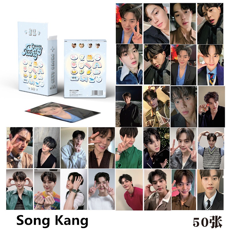 50 Teile/satz Koreanische Star Song Kang Laser Lomo Karte Koreanische Drama Mein Dämon Mini Postkarte HD Photocard Cosplay Geschenk