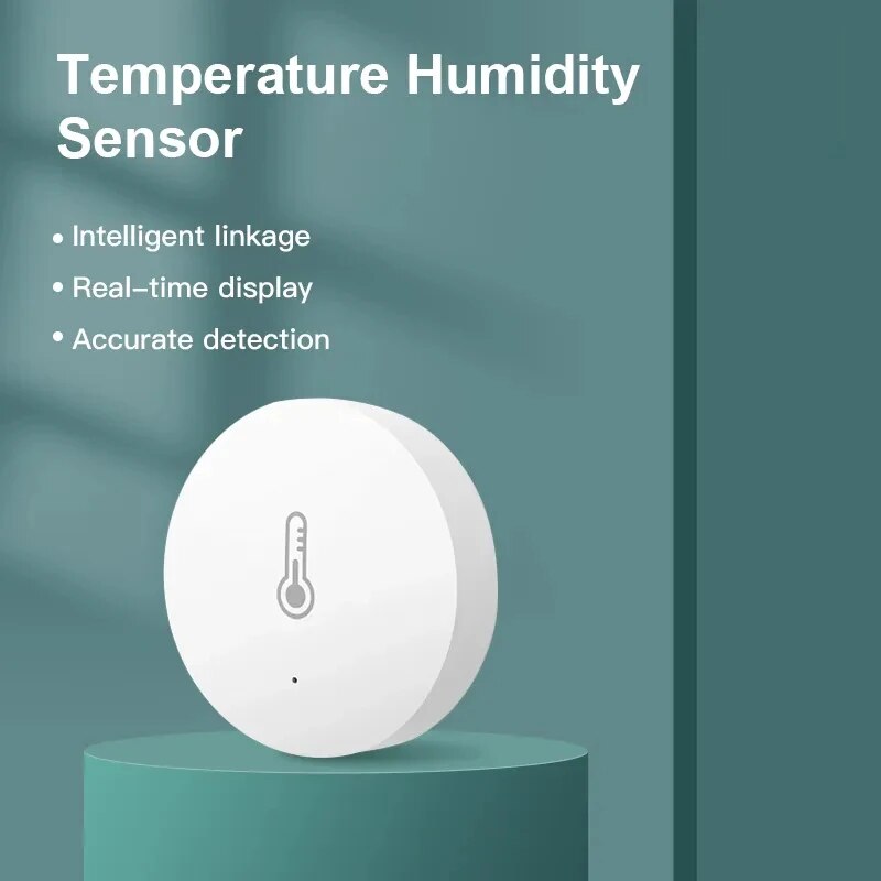 1/2/ 3 pçs tuya zigbee mini sensor de temperatura e umidade detector de umidade interna suporte alexa google casa controle por voz app