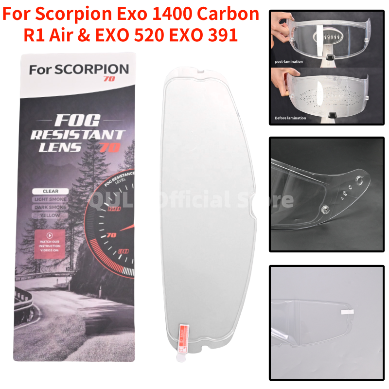 Противотуманная пленка для Scorpion exo 1400 Carbon, R1 Air exo 520 exo 391, козырек для мотоциклетного шлема