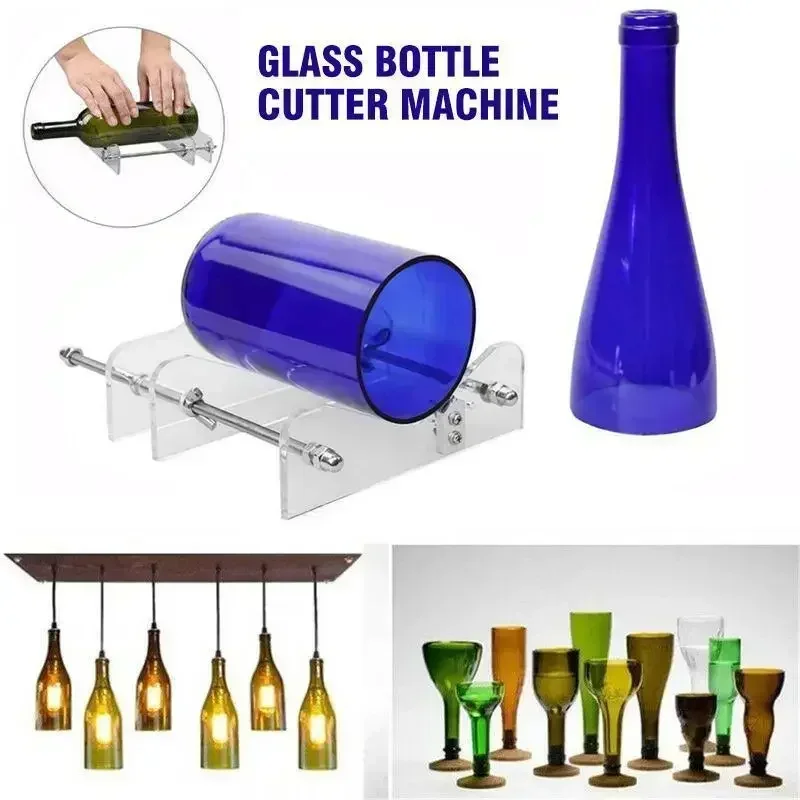 Profissional para corte de garrafa de vidro cortador de garrafa diy ferramenta de corte máquina cortador de vidro vinho cerveja vidro artesanato reciclar cortador novo