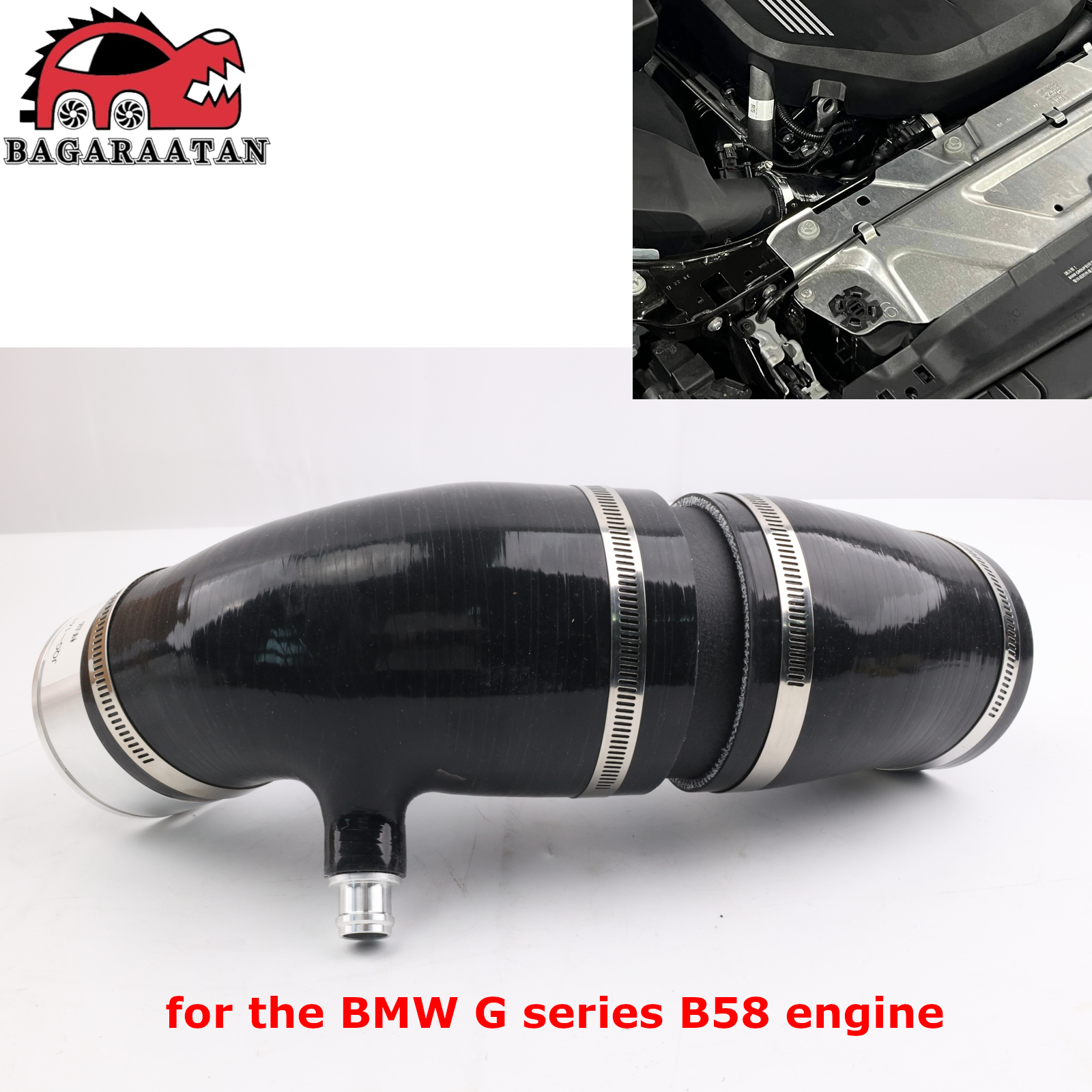 Zestaw wlotu turbosprężarki do silnika BMW serii G B58, silikonowa rura do skrzynki powietrznej OEM, do Toyota A90 MKV Supra, do BMW M240i M340i M440i