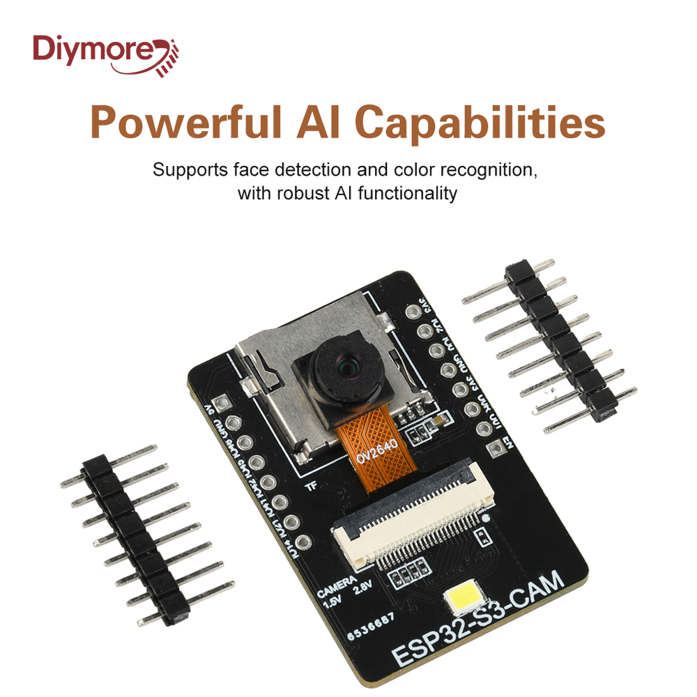 ESP32 S3 CAM WiFi BT-ontwikkelbord met visuele herkenningsmodule gecombineerd met OV2640 camera Type C