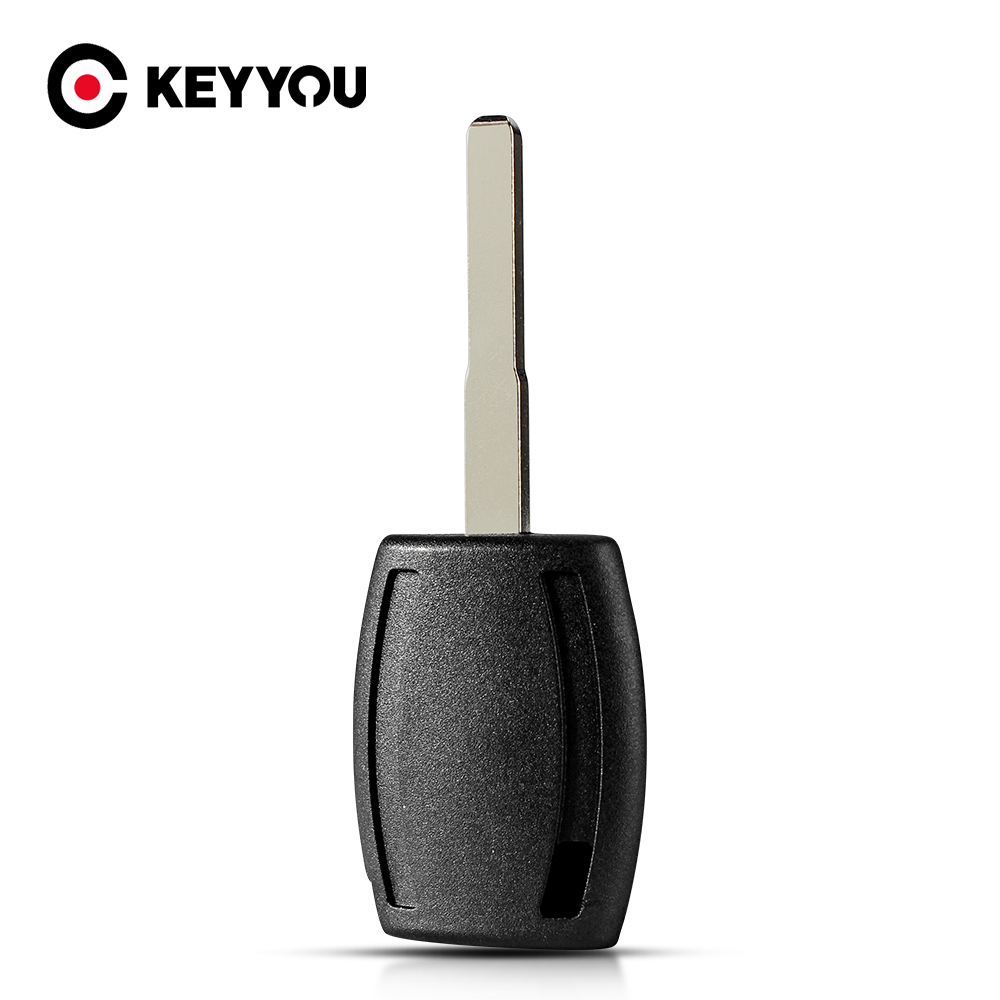 Keyyou 10 pces transponder remoto chave escudo uncut hu101 lâmina em branco caso para ford fiesta mondeo foco c-max s-max galaxy kug