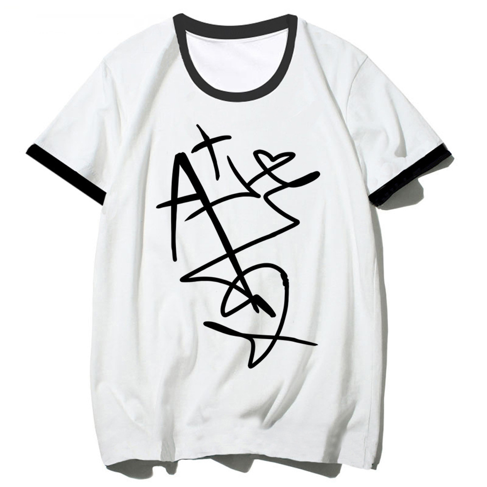 เสื้อยืดลายเอเลี่ยน สไตล์วินเทจ เกาหลี สำหรับผู้หญิง แฟชั่นดิจิทัล ป๊อป คัลเจอร์ ยุค 2000 ยูนิเวอร์ซิตี้ วายทูเค พังก์ วินเทจ