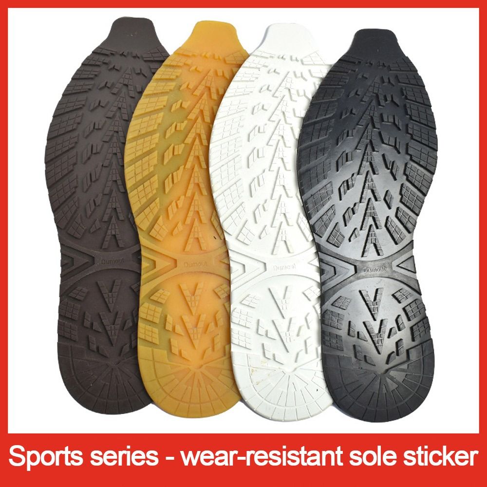 1 paio di scarpe di ricambio antiscivolo fai-da-te con suole in gomma ispessita per riparare toppe antiusura in gomma resistente all'usura