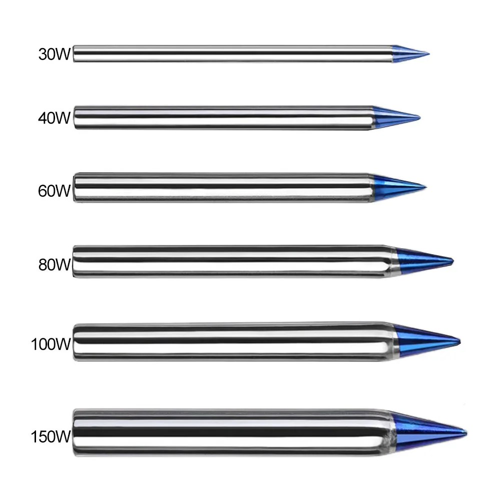 1pc Lötkolben Tipps Blau Spitzen Schweißen Tipps 30/40/60/80/100/150W Externe Wärme Lötkolben Bleifreies Station Solder
