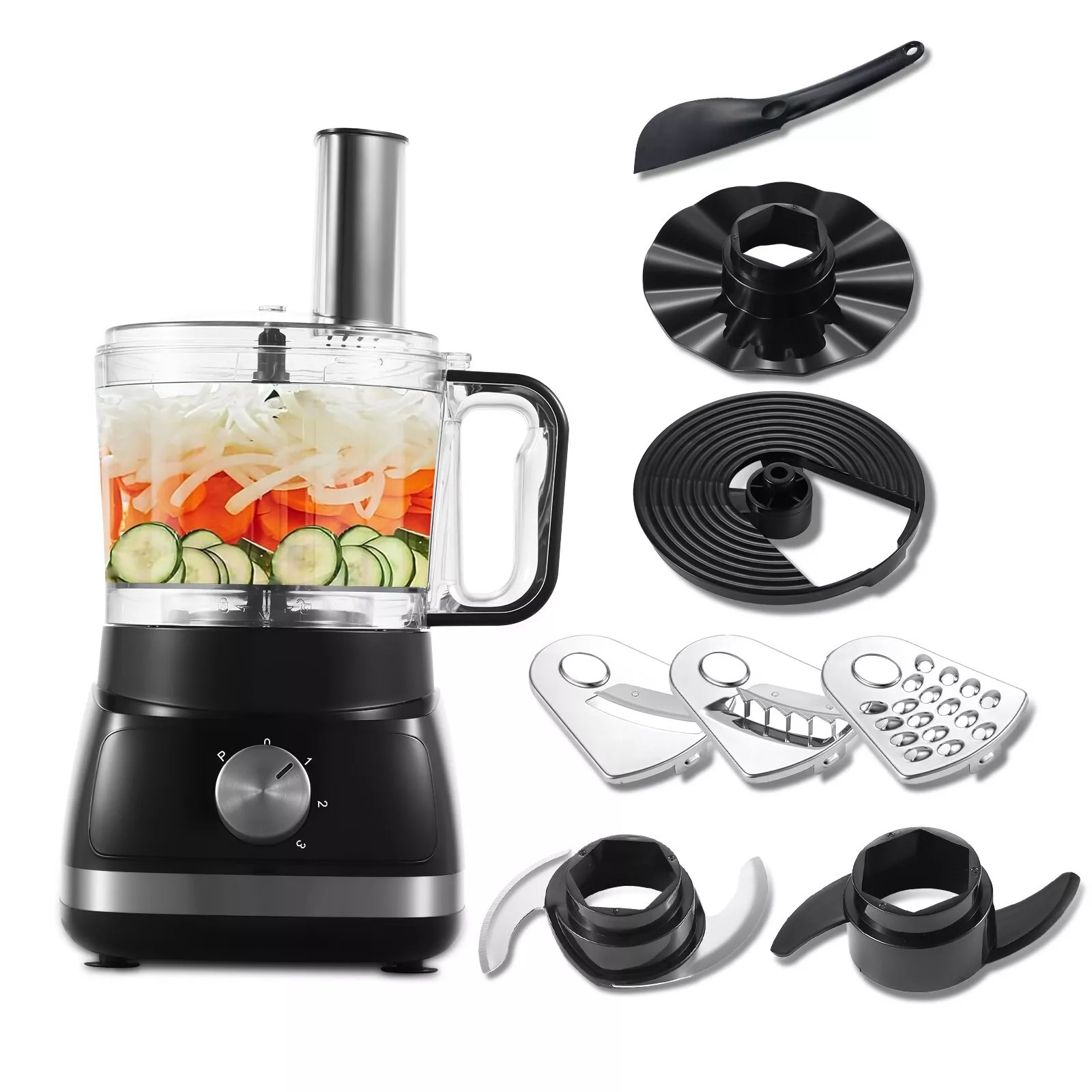 Topstrong 800W 8 en 1 hachoir à viande 3 vitesses robot culinaire de cuisine EUFP421