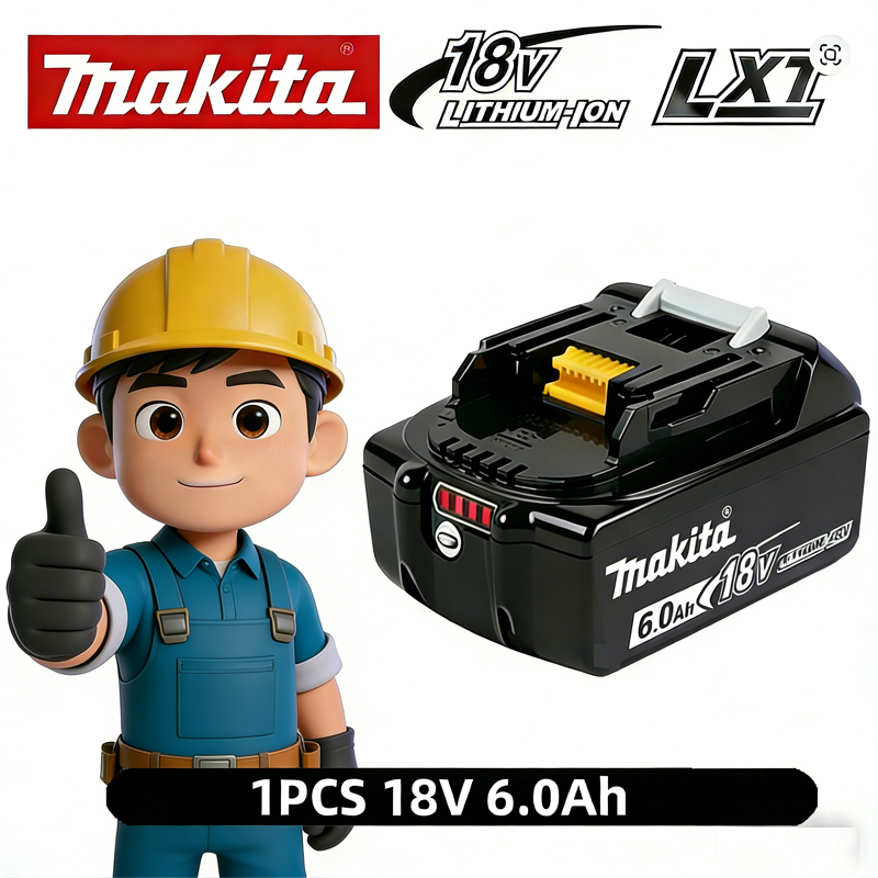 Oryginalny akumulator Makita BL1860 18V 6AH do elektronarzędzi, akumulator litowo-jonowy zamienny LXT BL1850 BL1840 do wkrętarek 18V z BMS TPCELL 18V