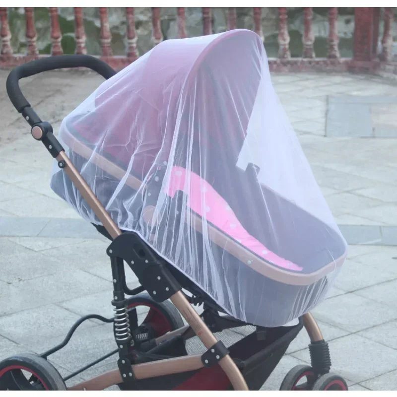 Mosquitera para cochecito de bebé, carrito de cochecito, protector contra insectos, malla segura, cubierta de malla de protección para bebés, accesorios para cochecito de bebé