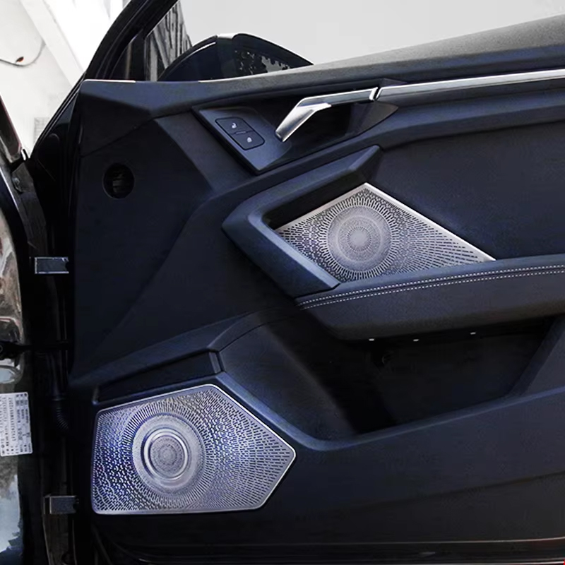 Naklejka na osłonę głośnika audio do Audi A3 2020-2023 2024 2025 Samochodowa osłona głośnika audio Osłona głośnika wewnętrzne akcesoria
