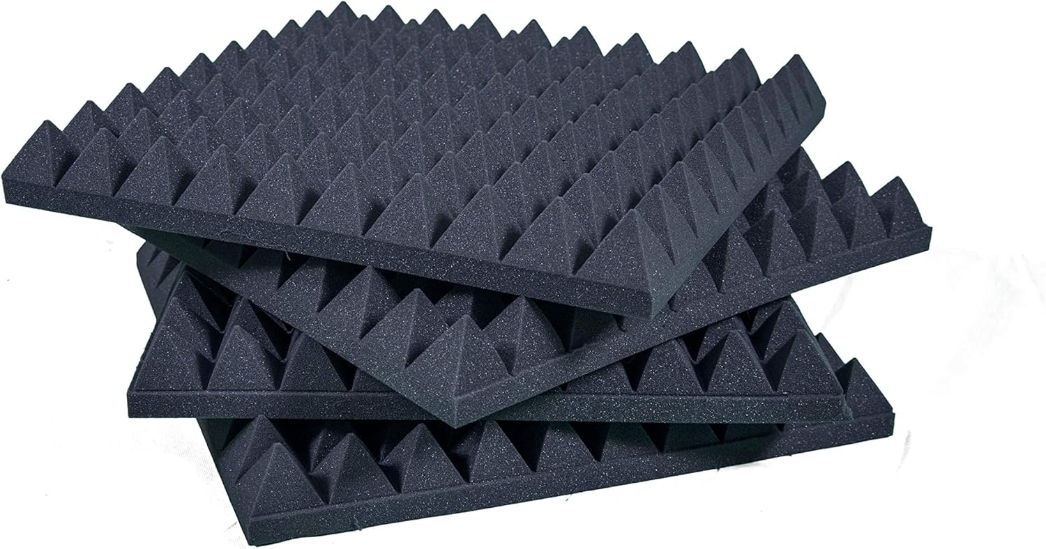 - Paneles Piráacústicos 50x50x6 D25 Paquete de 10 |   Corrección Acústica Frecuencias Medio-Alto |   Estudios de grabación