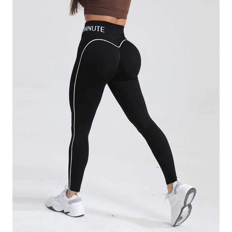 Leggings Sportivi da Donna a Vita Alta Senza Cuciture, Pantaloni da Yoga con Contrasto di Colore, Modellanti, ad Asciugatura Rapida per Palestra e Fitness