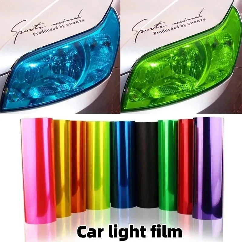 Reflektory Folia ochronna Folia winylowa Naklejka Auto Reflektor Taillight Film Tint Vinyl Sheet Naklejka Uniwersalny Wielokolorowy