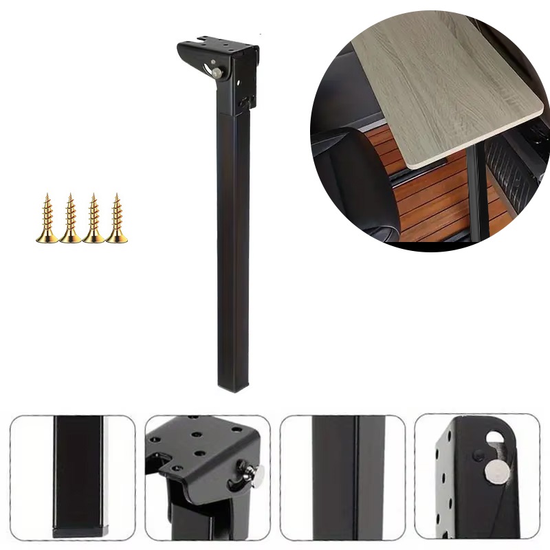 Pata de mesa plegable de 70cm, mesa de cena para autocaravana, pata de soporte plegable, estante de mesa de Camping de Metal, pieza de repuesto para muebles de gabinete