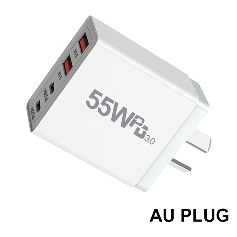 Зарядное устройство USB с вилкой ЕС/США/Великобритании/Австралии Quick Charge 3.0 для телефона Адаптер для iPhone 13 Pro Max Портативное настенное зарядное устройство Быстрое зарядное устройство типа c