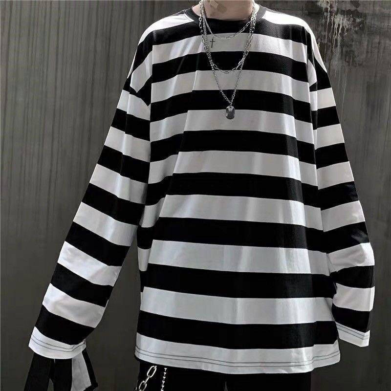 2023 legal outono moda masculina tira t camisa coreano hip hop casual topos feminino solto topos ulzzang roupas masculinas camisetas brancas