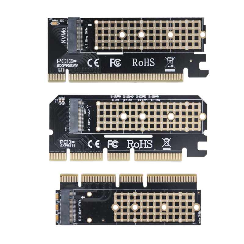 M.2 NVMe M-Key zu PCIe 3.0 SSD Adapter Karte PCIe X4 X8 X16 Für Desktop PC PCI-E Grafikkarte Sot